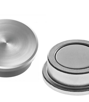 Magnetoplan Discofix forte neodymium magneten, zilver, 25 mm