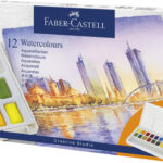 FABER-CASTELL Aquarelverf in napjes, etui van 12 stuks