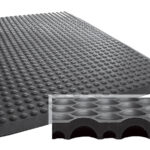 Yogamat met anti-slippatroon, 600 x 900 mm