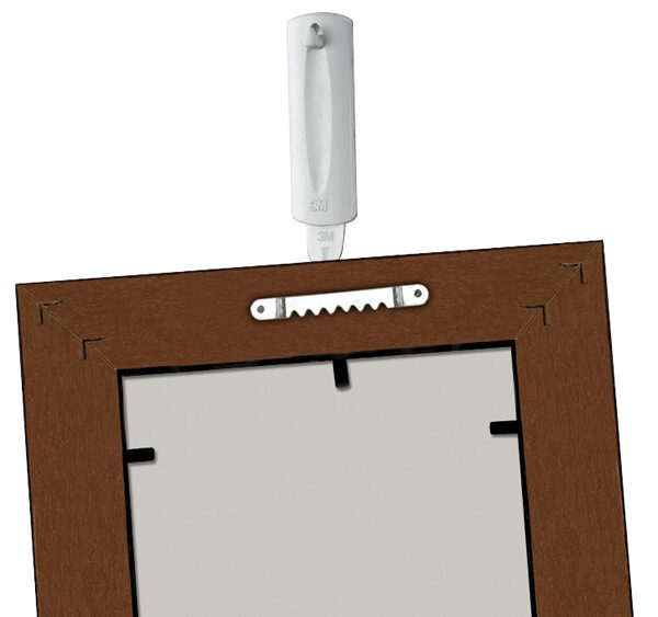 3M Command Schilderijspijker met zaagprofiel, kunststof, wit