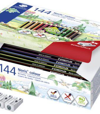 STAEDTLER Noris Colour kleurpotloden, set van 144 in kartonnen doos