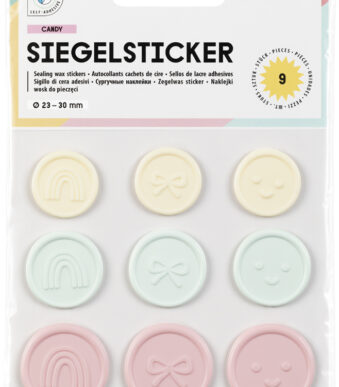 folia zegel-stickers CANDY, diverse maten en kleuren