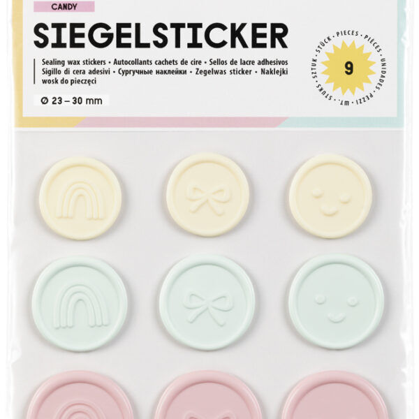 folia zegel-stickers CANDY, diverse maten en kleuren