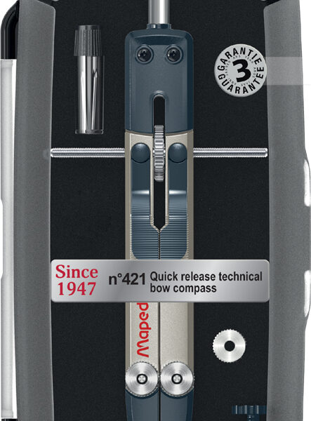 Maped Passerdoos No.421, zwart, 4-delig