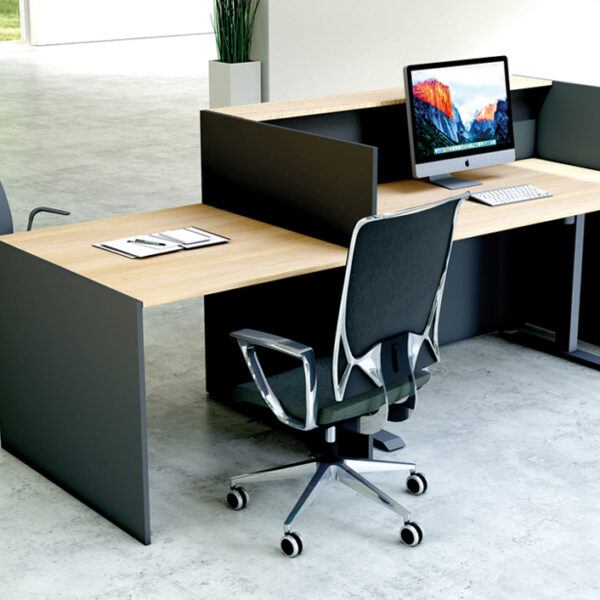 Kerkmann Balie Marino up & down met vergadertafel, klein