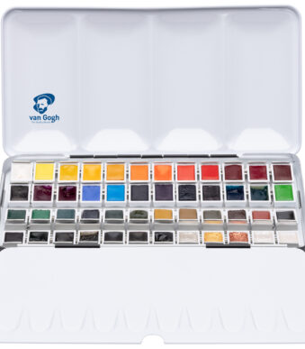 Royal Talens Aquarelverf Van Gogh, 48 kleuren in metalen etui
