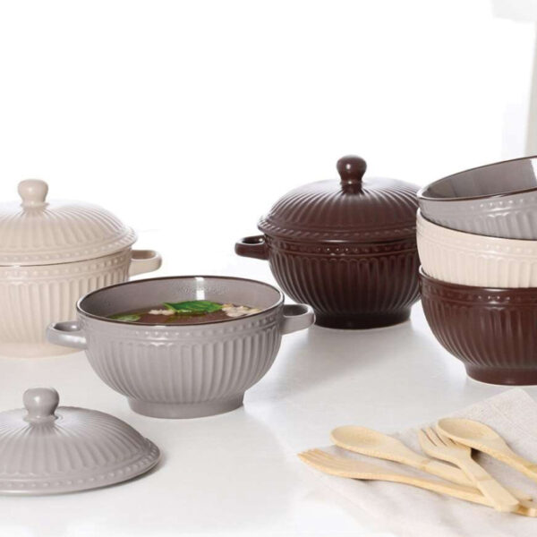 Ritzenhoff & Breker soepkop SENJA GRIJS, 600 ml