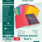 EXACOMPTA Dossiermap ROCK'S, 210 g/m², gesorteerde kleuren