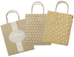 Papieren zakjes 'Kerst', kraftpapier, klein formaat.