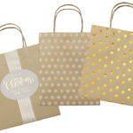 Papieren zakjes 'Kerst', kraftpapier, klein formaat.