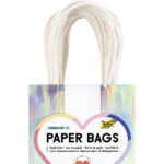 folia Papieren draagtas iriserend glanzend, maat S