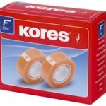 Kores Plakband Standaard, 12 mm x 10 m, transparant