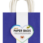 folia Papieren draagtassen BASIC, maat M, verschillende kleuren