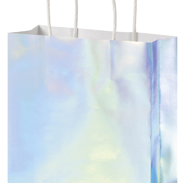 folia Papieren draagtas iriserend glanzend, maat M