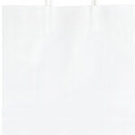 folia Papieren draagtas, 240 x 120 x 310 mm, wit