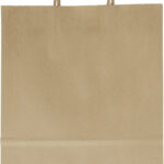 Folia papieren draagtas, 240 x 120 x 310 mm, naturel