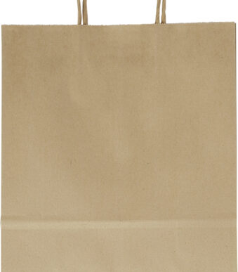 Folia papieren draagtas, 240 x 120 x 310 mm, naturel