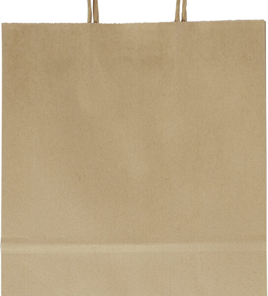 Folia papieren draagtas, 240 x 120 x 310 mm, naturel