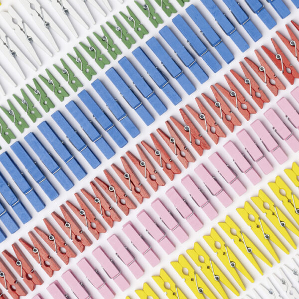 folia Mix houten wasknijpers BASIC Jumbobox, 500 g