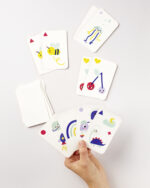 Folia blanco speelkaarten, 65 x 100 mm, wit