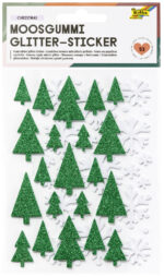 folia Schuimrubber Glitter Stickers KERST