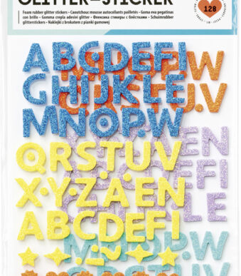 folia Foam Glitter Stickers LETTERS