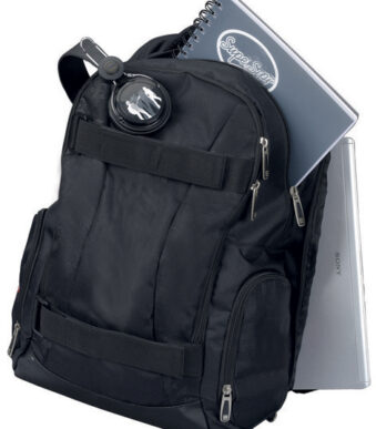 Rugzak 'HAWK' met vak voor laptop, zwart