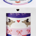 folia Decoratieve washi tape 'PARISIENNE', set van 4