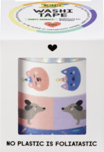 folia Decoratieve washi tape 'HOTFOIL PARTY ANIMALS', 4 stuks
