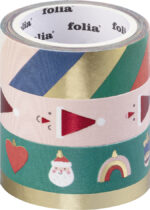 folia decoratieve washi tape 'HOTFOIL MERRY JINGLING