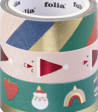 folia decoratieve washi tape 'HOTFOIL MERRY JINGLING