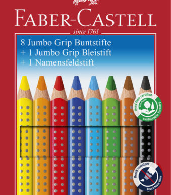 FABER-CASTELL Jumbo GRIP driekantige kleurpotloden, promotieset