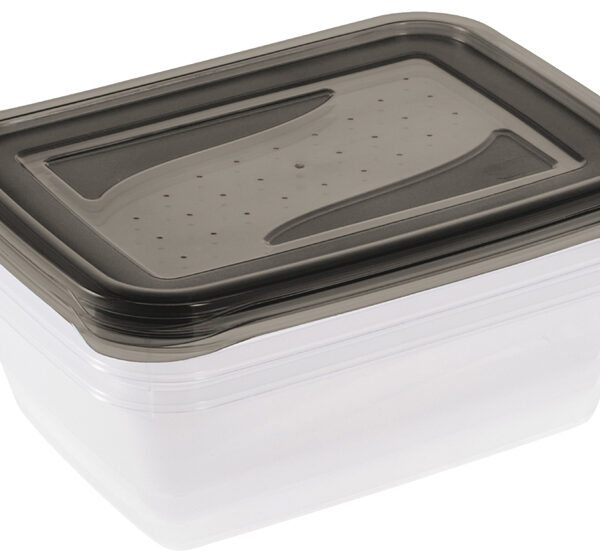 keeeper Bewaardoos 'fredo fresh', 3x 1,25 liter, rechthoekig