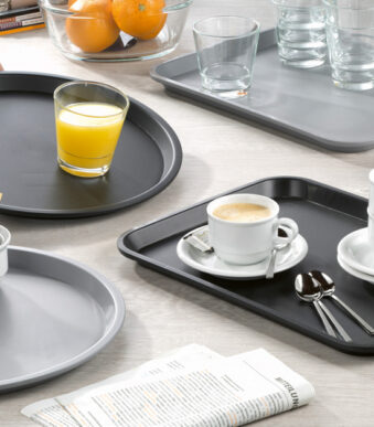 Esmeyer Dienblad OHIO, rechthoekig, grijs