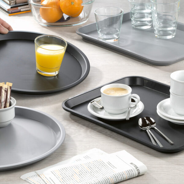 Esmeyer Dienblad OHIO, rechthoekig, grijs