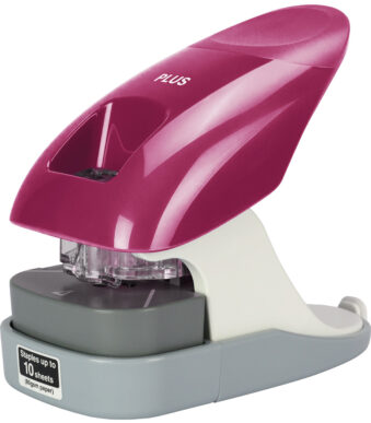 PLUS JAPAN Nietloze nietmachine SL-112A, wijnrood