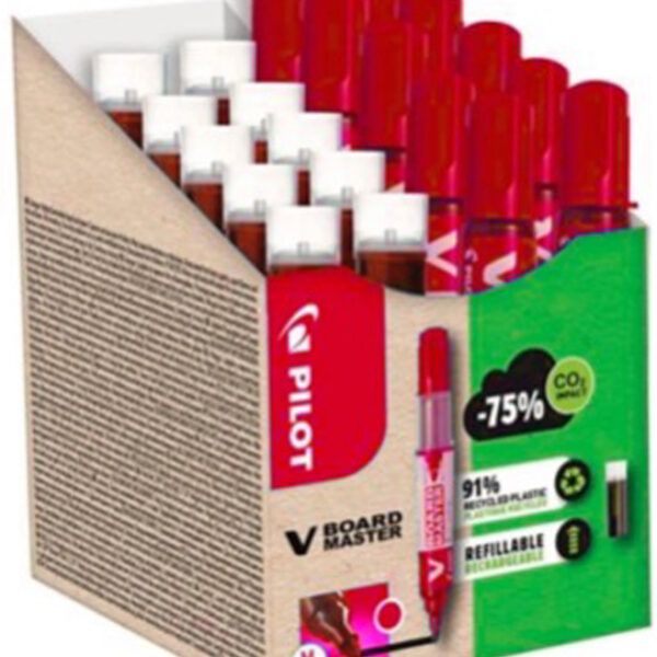 PILOT Whiteboard marker V BOARD MASTER, voordeelpak, rood