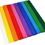 PAPSTAR Crêpepapier rollen, 500 mm x 2,5 m, gesorteerd