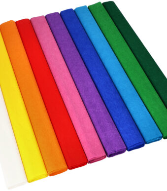 PAPSTAR Crêpepapier rollen, 500 mm x 2,5 m, gesorteerd