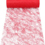 PAPSTAR Tafelloper/Decoratieband 'Sizoflor', rood