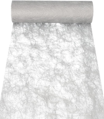 PAPSTAR Tafelloper/Decoratieband 'Sizoflor', zilver