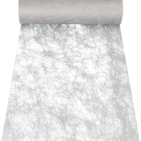 PAPSTAR Tafelloper/Decoratieband 'Sizoflor', zilver