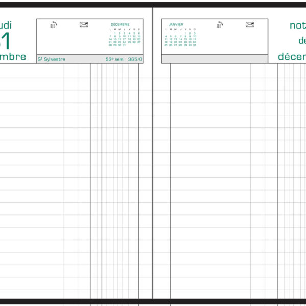 Exacompta agenda, euro's en centen, 2024, geassorteerde kleuren.