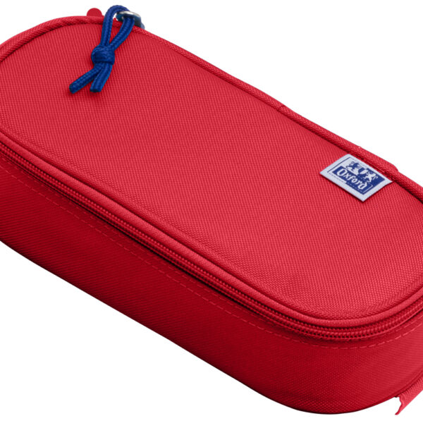 Oxford Ovale Rode Pennenetui van Polyester