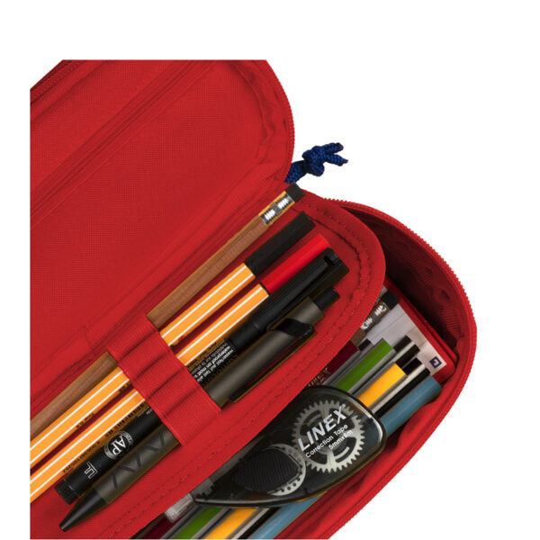 Oxford Ovale Rode Pennenetui van Polyester