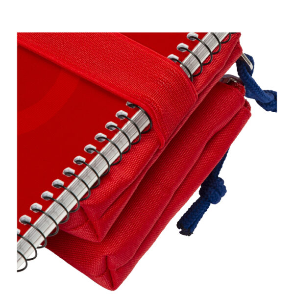 Oxford dubbele slordig-mapje, polyester, rood