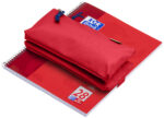 Oxford dubbele slordig-mapje, polyester, rood