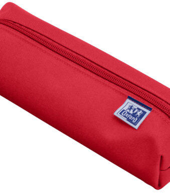 Oxford pennenzak, polyester, rechthoekig, klein, rood