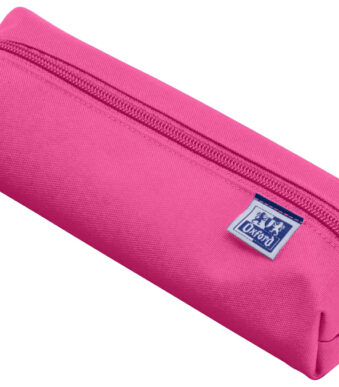 Roze kleine rechthoekige polyester Oxford pennenetui