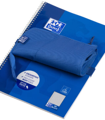 Oxford pennenetui 'Stand-Up', polyester, blauw